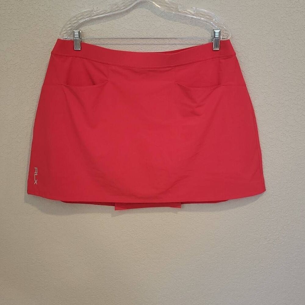 RLX Ralph Lauren Red Women's Golf Skort Size XL